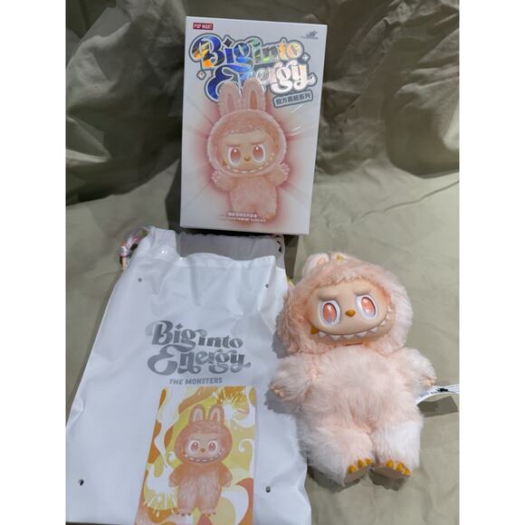 POPMART THE MONSTERS Big into Energy Vinyl Plush Pendant Happiness NIB - Picture 2 of 9